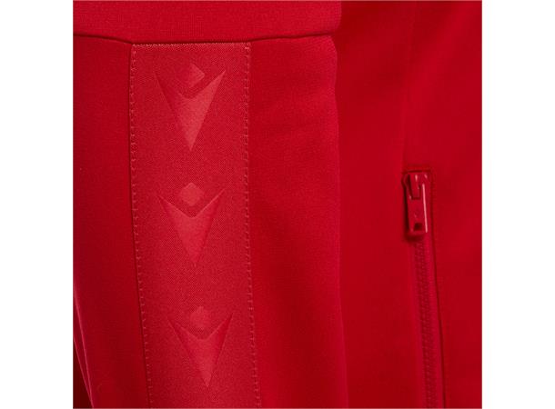 Aurora Full Zip Top Dame RED/WHT M Sporty fleecejakke 