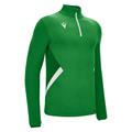 Fraser 1/4 Zip Top GRN/WHT S Teknisk treningsgenser - Unisex